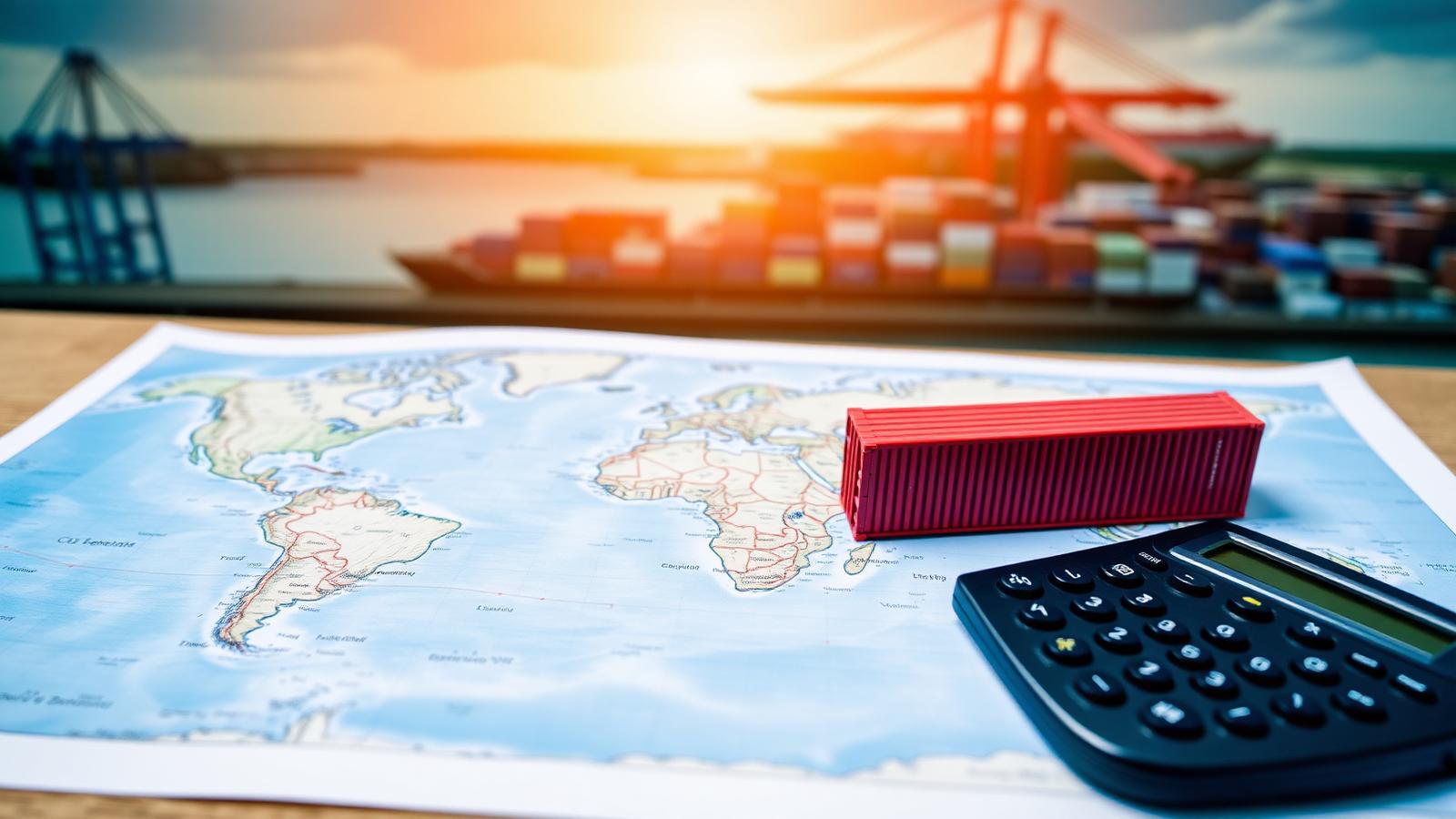 Shipping containers stacked on a vessel, illustrating transport risk
