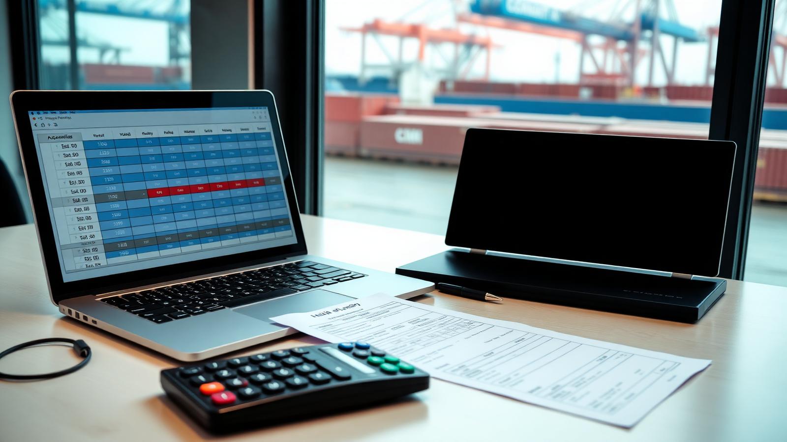 Shipping container being loaded onto a vessel at port, illustrating the ocean freight booking process