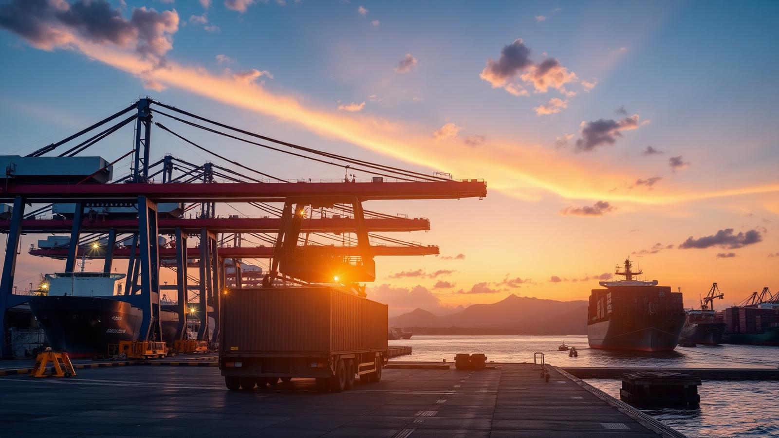 Loading an ocean container for a consolidation shipment from Montreal to Douala, Cameroon
