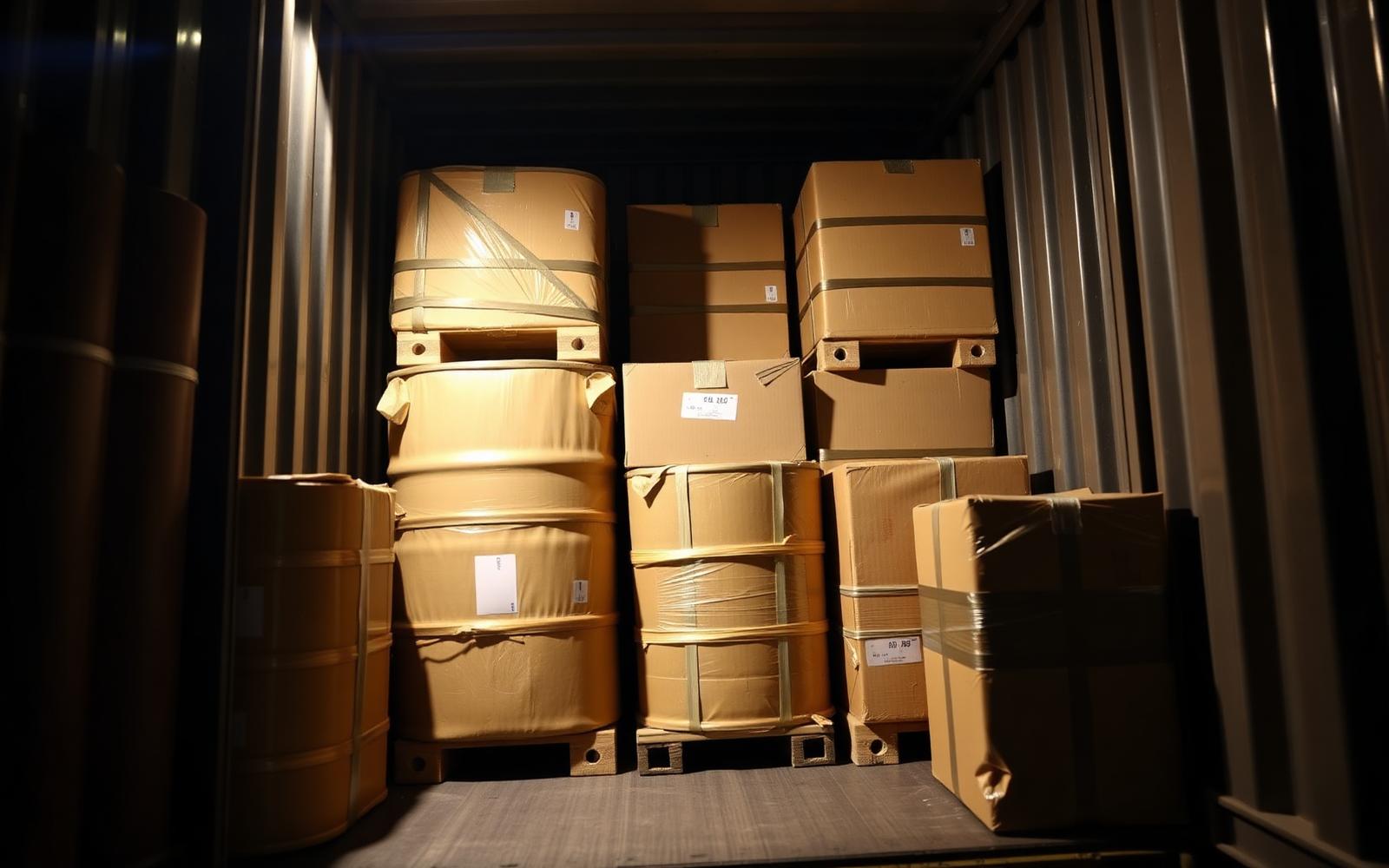 Shipping Barrels and Boxes from Montreal to Abidjan in a Shared Container