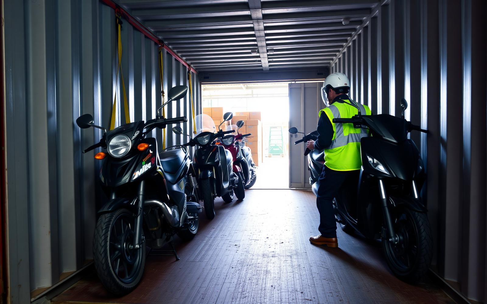 Shipping Motorcycles, Scooters and Cargo Tricycles from Montreal to Lomé