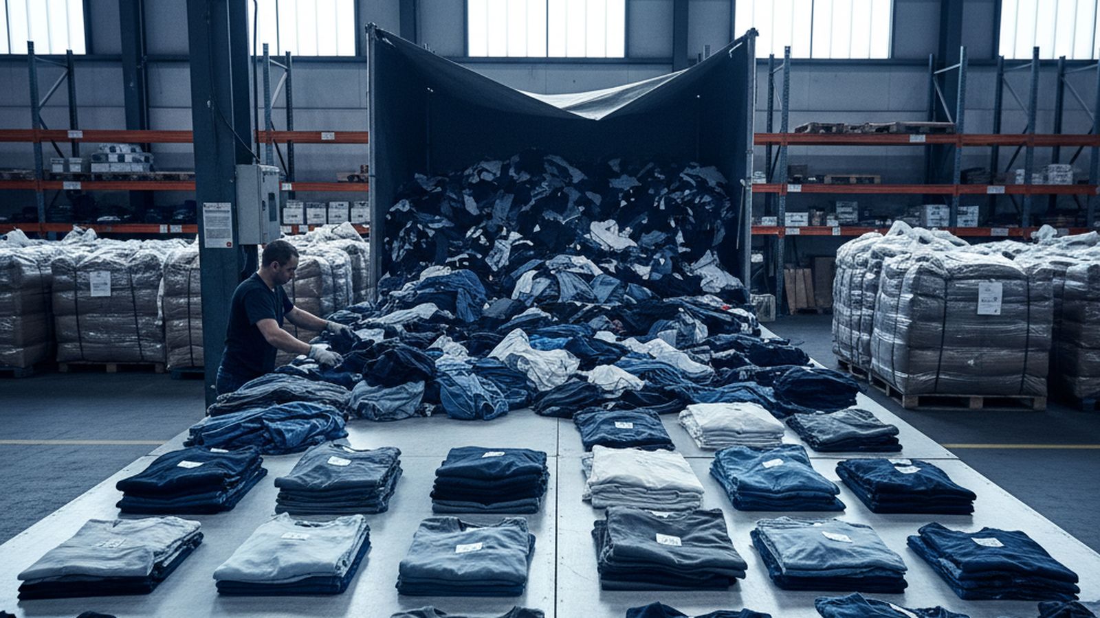 How Many Garments Are in a 45 kg Clothing Bale — VELOX Logistics, used clothing shipping from Montreal