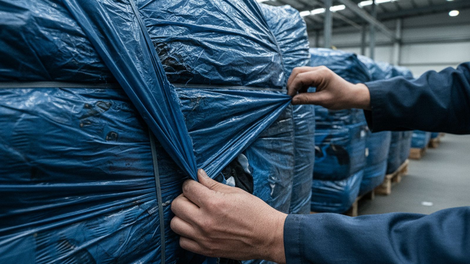 How to Spot a Good Used Clothing Bale — VELOX Logistics, used clothing shipping from Montreal